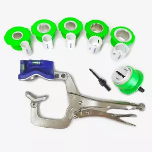HoleMaster Pipe Hole Cutter Clamp Jig cut up to 2" Hole in 4" Pipe - Picture 1 of 7