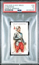 1910 W.D. & H.O. Wills Arms & Armour #32 A PIKEMAN PSA 5 EX