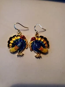 Türkei Ohrringe goldfarben Pfosten Hänger Tropfen festlich Urlaub Geschenkbox - Bild 1 von 3