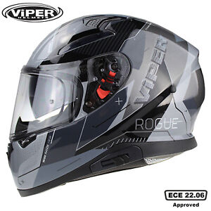 Viper RS-V95 Vollgesicht Motorradhelm - Rogue schwarz/grau