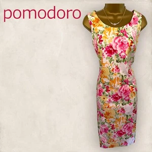Vestido elástico de verano sin mangas floral multicolor Pomodoro para mujer Reino Unido 12 - Imagen 1 de 4