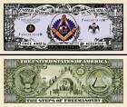 FRANC MACON Curiosité BILLET MILLION DOLLAR US Collection MACONNERIE FREEMASONRY