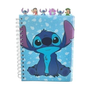 Disney Lilo and Stitch Tab Journal Notebook, Spiral Bound, 144 Lined Pages, 8... - Picture 1 of 9