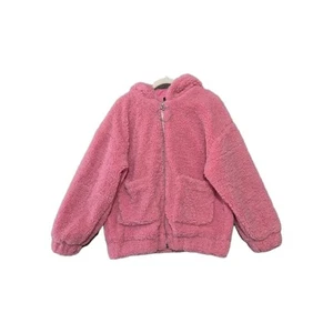 Care Bears x Dolls Kill Damen rosa Oversize Reißverschluss vorne Teddy Jacke Mantel S - Bild 1 von 11