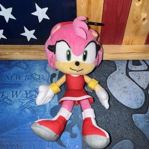 Plush Coin Bag - Sonic the Hedgehog - 12" Amy Key Chain Toy Doll - Picture 1 of 2