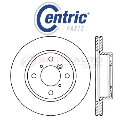 Centric C-TEK Disc Brake Rotor for 1995-2001 Suzuki Esteem 1.6L L4 - Kit Set aa - Imagem 1 de 4