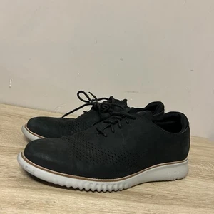 Cole Haan Men's 2.0 Zero Grand Laser Wingtip Oxford Size 11M Black C23807 - Picture 1 of 14