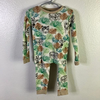 Conjunto de pijama Burts Bees niños animales de la selva talla 4T Foto 1 de 4