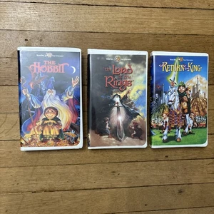 JRRTolkien Herr der Ringe VHS Hobbit Animated Return Of King Lot Muschel RAR - Bild 1 von 8