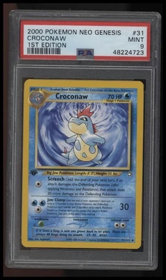 2000 Pokemon Neo Genesis 1st Edition Croconaw 1st Edition PSA 9 - Image 1 of 2
