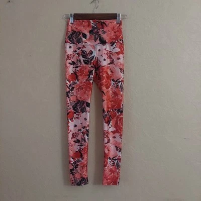 Mujer Rojo Rosa Floral 7/8 Ropa Activa Leggings (Estimado) Talla XS Foto 1 de 4