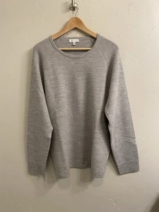 Suéter Peter Millar Nuevo sin Etiquetas Talla XL Gris Lana Merino Extra Fina con Parches en el Codo - Imagen 1 de 19