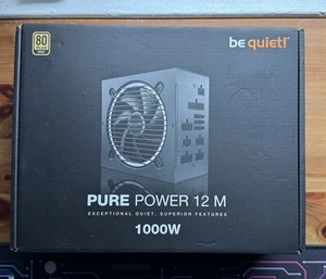 be quiet! Pure Power 12 M 1000W ATX Full Modular Power Supply 80+ Gold PSU - Afbeelding 1 van 2