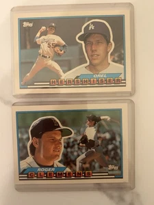1989 Topps Roger Clemens And Orel Hershiser - Picture 1 of 2