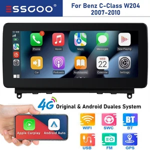 6+128G For Benz C Class W204 2007-2010 CarPlay Android 14 Car Stereo GPS WIFI BT - Imagen 1 de 18