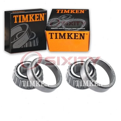 2 pc Timken Front Outer Wheel Bearing and Race Sets for 1977-1993 Dodge D150 du - Image 1 of 4