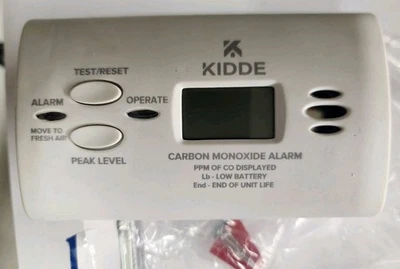 Alarme de monóxido de carbono Kidde KN-COPP-B-LPM display digital operado por bateria - Imagem 1 de 4