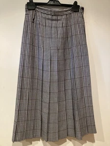 Falda de lana para damas a cuadros de plomo talla 12 - Imagen 1 de 3