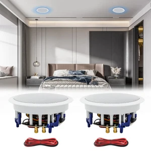 Herdio 6,5" 160W Deckenlautsprecher 8Ohm Bass lautsprecher Bündige Montage Sound - Bild 1 von 15