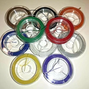 MODÉLISME LOT 10 BOBINES FIL ÉLECTRIQUE JOUEF ROCO 50 ou 100 MÈTRES MAX 30 VOLTS - Imagen 1 de 4