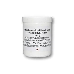 Strontiumchlorid-Hexahydrat Reinst Strontium Meerwasser Riffaquarium 250 g Dose - Bild 1 von 5