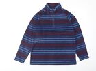 Cotton Traders Womens Multicoloured Striped Polyester Pullover Sweatshirt Size M