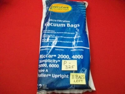 11-ENVIROCARE MICRO 99.7% FILTRATION VACUUM BAGS FITS 3 VACUUM MANUFACTURERS - Image 1 of 4