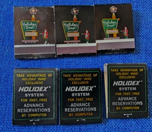Vtg Matchbooks Holiday Inn Holidex Lot of 6 Unstruck, Full, All Different locals - Picture 1 of 4