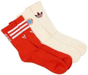 BNWT 24-25 Bayern Munich adidas Crew Socks Two Pairs PACK EU 40-42 UK 6.5-8 - Picture 1 of 1