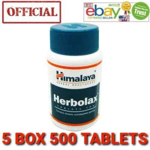 Herbolax Himalaya Exp.2026 OFFICIAL 5 BOX USA 500 Tablets CONSTIPATION Care - Picture 1 of 5