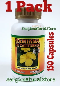 DAMIANA DE CALIFORNIA 150 Capsules Dietary Supplement 100% Original - Picture 1 of 10