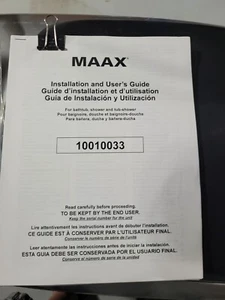MAAX Installation and User’s Guide 10010033. - Picture 1 of 1