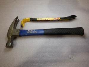 WESTWARD HAMMER WITH STANLEY HIGH CARBON STEEL NAIL PULLER - Picture 1 of 6