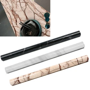 5/10M GLOSSY GREY MARBLE STICKY BACK VINYL SELF ADHESIVE VINYL FILM WRAP STICKER - Picture 1 of 27