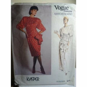 Vogue KASPER Sewing Pattern 1691 Misses Dress UNCUT! Year:Vintage, Size US: 10 - Picture 1 of 8