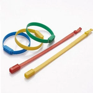 50X Plastikowe uszczelki logistyczne Uszczelnienie kontenera Opaska bezpieczeństwa Opaska kablowa Antykradzież 210mm - Zdjęcie 1 z 6