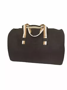 Hugo Boss Parfums Weekender Bag Dark Gray Charcoal Overnight Duffle Hand Bag - Picture 1 of 7