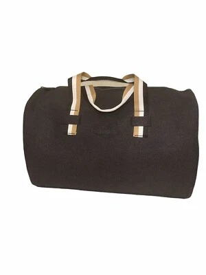 Hugo Boss Parfums Weekender Bag Dark Gray Charcoal Overnight Duffle Hand Bag - Image 1 of 4