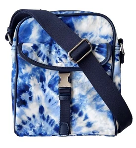 Calvin Klein Shay Crossbody Purse Serendipity Blue Tie-Dye Organizer Bag - Picture 1 of 5