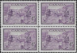 Canadá #283 "Bicentenario Halifax" Nuevo 1949 Edición en bloque - Imagen 1 de 2