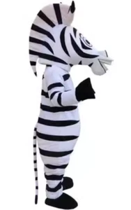 Zebra Mascot Costume Cartoon Cosplay Party Dess Adult handmade Party Toy - Picture 1 of 5