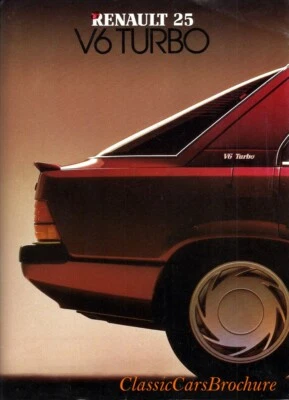 Brochure Depliant Renault 25 V6 Turbo 1984 Italiano - Immagine 1 di 4
