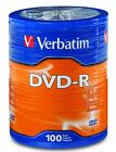 Verbatim 96525 100 Pack 16X DVD-R Blank Brand New