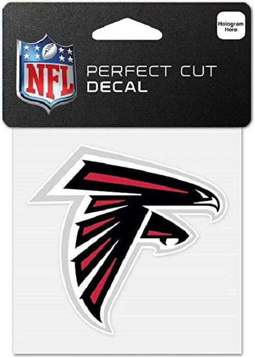 NFL Atlanta Falcons Wincraft 4"x 4" Color Perfect Cut Peel Decal NEW! - Image 1 of 1