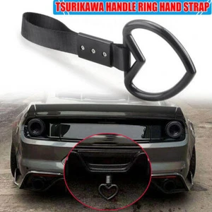 For Tsurikawa Ring Car Warning Subway Train Bus Handle Strap Heart Black New - Picture 1 of 7