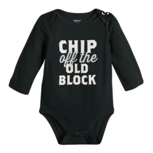 Body de una pieza Jumping Beans bebé niño pequeño, negro, talla 18 meses - Imagen 1 de 7