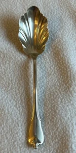 Wallace Sterling Silver Flatware Shell Sugar Spoon Grand Colonial 6" No Monogram - Picture 1 of 4