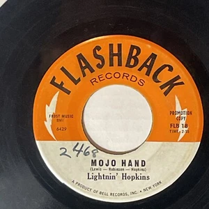 Lightnin' Hopkins – Mojo Hand / Glory Be on Flashback Records 45 7" Blues 1963 - Picture 1 of 4
