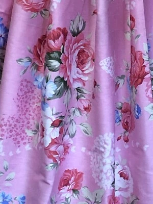 Algodón rosas victorianas rosas. Cucharada francesa romántica delicada, por comprar Foto 1 de 4