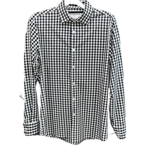 Mizzen + Main schwarz-weiß weiß mit Besatz Passform Hemd Herren klein kariert Stretch - Bild 1 von 5